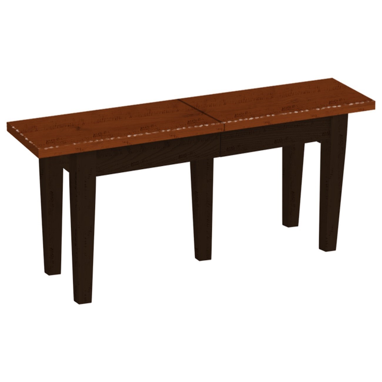 Daniel s Amish Eastchester 19494 Extendable Dining Bench with 3 12